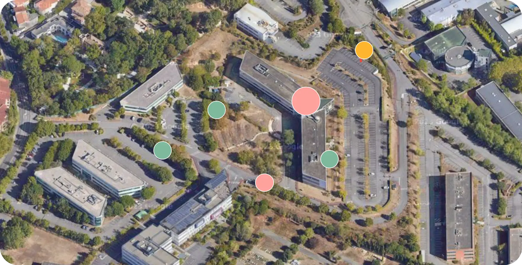 Carte du Campus de la Plaine